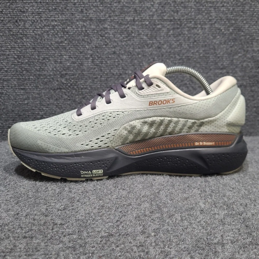 Brooks Adrenaline GTS 24 Womens Size 11 Green Black Running Shoes Sneakers - Picture 8 of 15